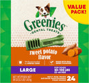 Greenies Large Natural Dog Dental Treats, Sweet Potato Flavor, 36 oz. 24-Treats