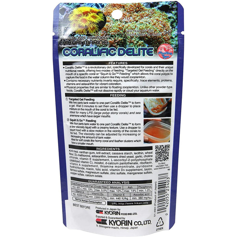 Hikari Coralific Delite Coral Food, 1.23 oz. Hikari