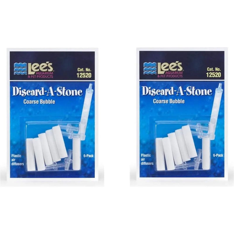 Lee's Aquarium Discard-A-Stone Plastic Air Diffusers 6-Pack Lee's Pet Products
