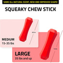 Playology Squeaky Beef Scent Chew Stick Dog Toy, Medium PLAYOLOGY