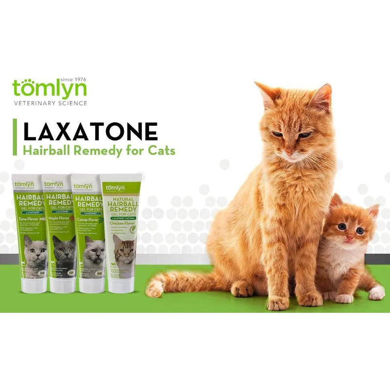Tomlyn Laxatone Tuna Flavor Hairball Remedy Gel for Cats 2.5 oz. Tomlyn
