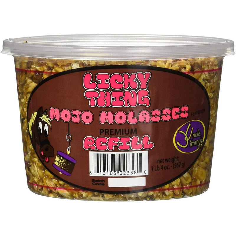 Uncle Jimmy's Licky Thing Mojo Molasses Premium Refill Horse Treat 1lb 4 oz. Uncle Jimmy's