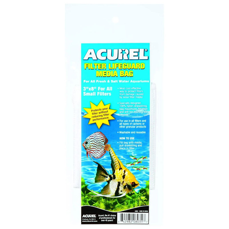 Acurel Filter Lifeguard Media Bag 3" x 8" Acurel