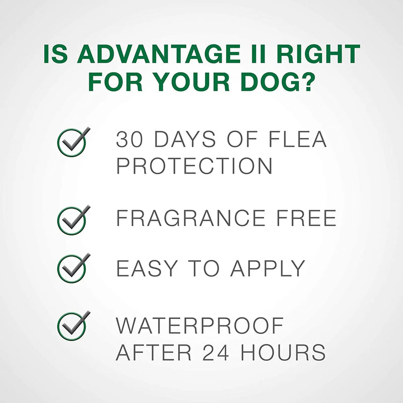 Bayer Advantage II Flea Treatment Dogs Over 55 lbs. 6 Months 2pck Bayer