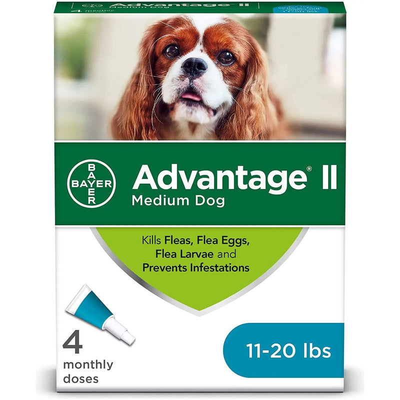 Bayer Advantage II Flea Treatment Small Dogs 11-20 lbs. 4PCK Bayer