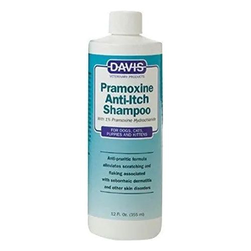 Davis 1% Pramoxine Anti-Itch Anti-Pruritic Shampoo 12 oz. for Dogs Cats Davis Manufacturing