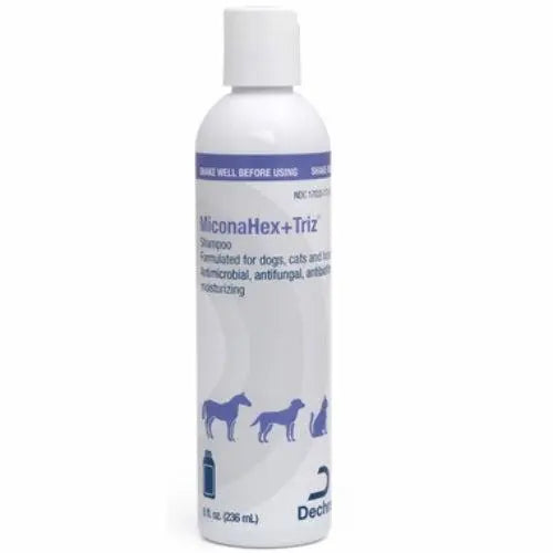 Dechra Miconahex + Triz Pet Shampoo for Dogs Cats Horses 8 oz. Dechra