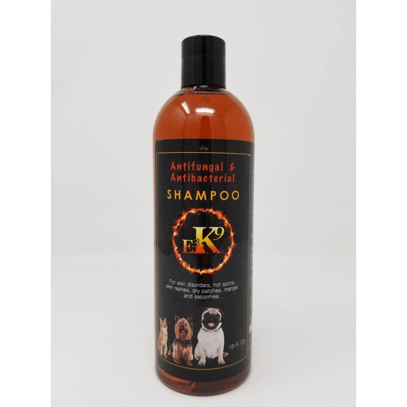 E3 K9 Antifungal Antibacterial Hot Spots Shampoo Pets 16 oz. E3 K9