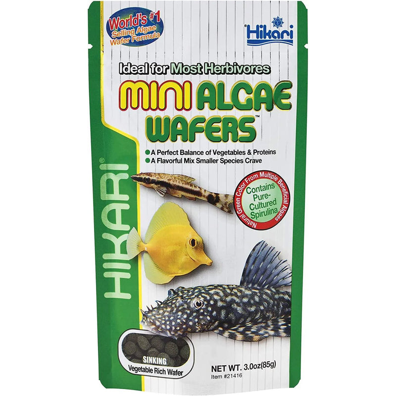 Hikari Tropical Mini Algae Wafers Sinking Fish Food 3 oz. Hikari
