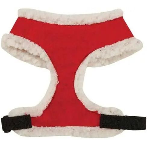 Holidays Dog Harness Velvet Body Berber Lining Red/White East Side
