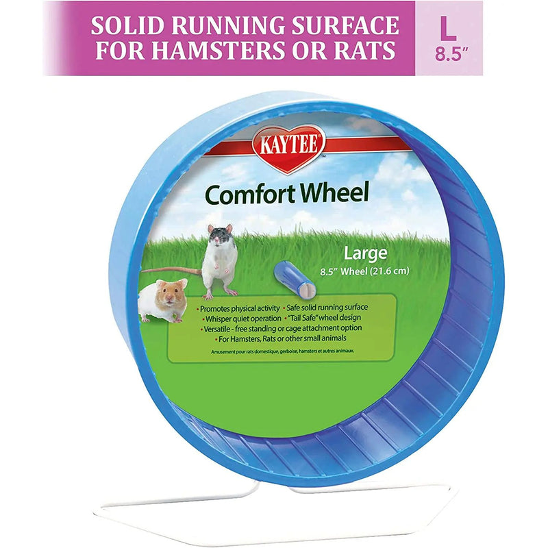 Kaytee Comfort Small Animal Exercise Wheel, 8.5", Multicolor Kaytee
