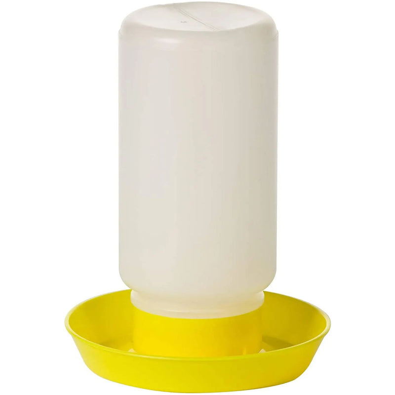 Little Giant Screw on Poultry Water Base 1 Quart Yellow 3-Pack Little Giant