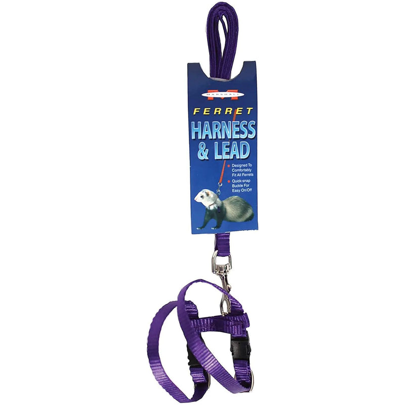 Marshall Ferret Harness & Lead Purple 48-Inch Marshall Pet Products