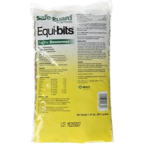 Safe-Guard Equi-Bits Dewormer Pellets Equine 1.25lbs. Merck