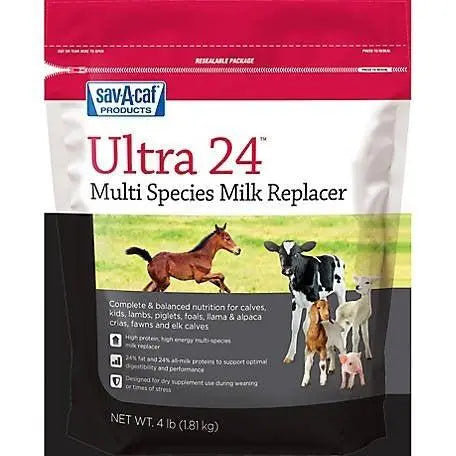 Sav-A-Caf Ultra 24 Multi Species Milk Replacement 4 lbs. Sav-A-Caf