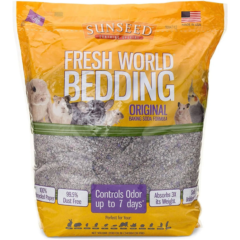 Sunseed Fresh World Small Animal Bedding Gray 2130-CI 15 lbs. Sunseed