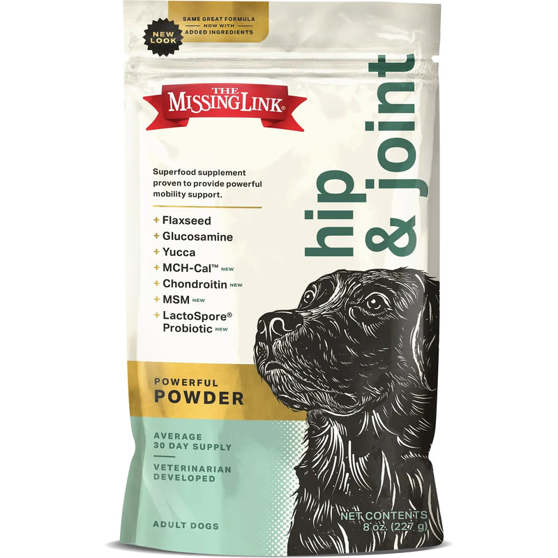 The Missing Link Superfood Hip and Joint Dog Powder 8oz. The Missing Link