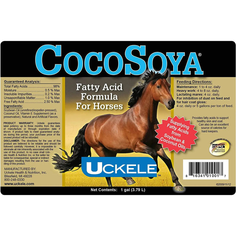 Uckele Cocosoya Oil 1 Gallon 9 lbs. Uckele