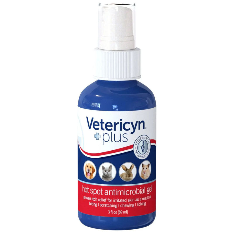 Vetericyn Plus Hot Spot Antimicrobial Gel All Animals 3 oz. Vetericyn