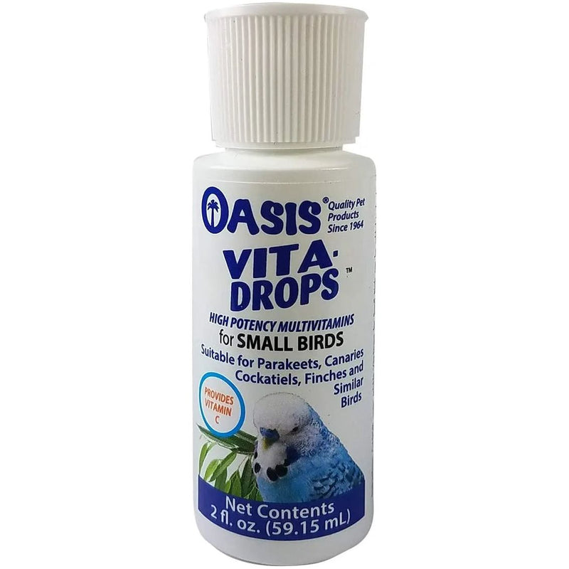 Vita Drops High Potency Vitamins for Caged Birds with Extra Vitamin C 2 oz. Oasis