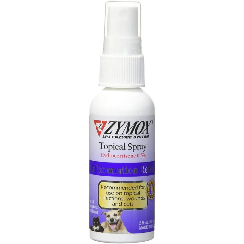 ZYMOX Topical Pet Spray Hydrocortisone .05% 2 oz. ZYMOX