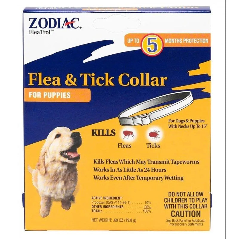 Zodiac Pet Flea & Tick Collar For Dogs & Puppies Safe & Effective Zodiac