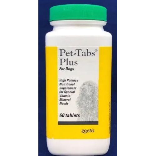 Zoetis Pet-Tabs Plus Vitamin-Mineral Supplement for Dogs 60/180ct Zoetis