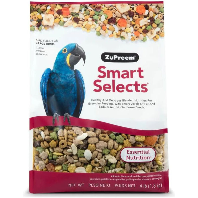 ZuPreem Smart Selects Daily Bird Food for Large Birds 4 lbs. ZuPreem