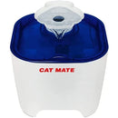 Cat Mate Shell Pet Water Fountain 100 Fl Oz. White/Blue Closer Pets