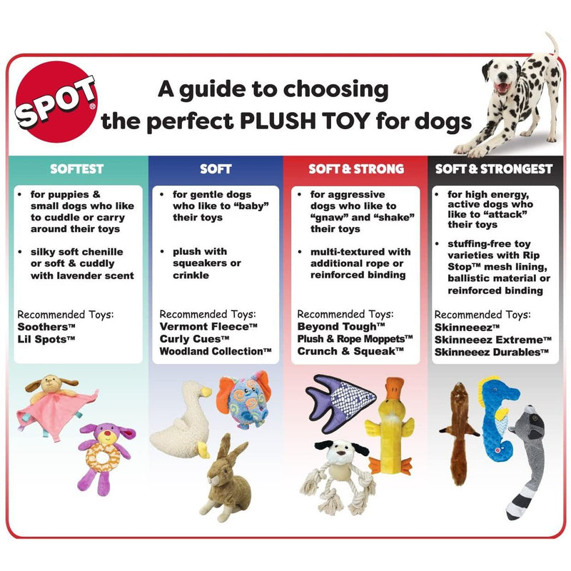 Ethical Pet Mini Skinneeez Arctic Squeaky Dog Toy 15" Assorted Ethical Pet