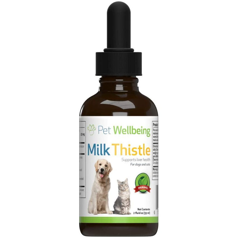 Pet Wellbeing Milk Thistle Healthy Liver Function in Dogs 2oz. Pet Wellbeing