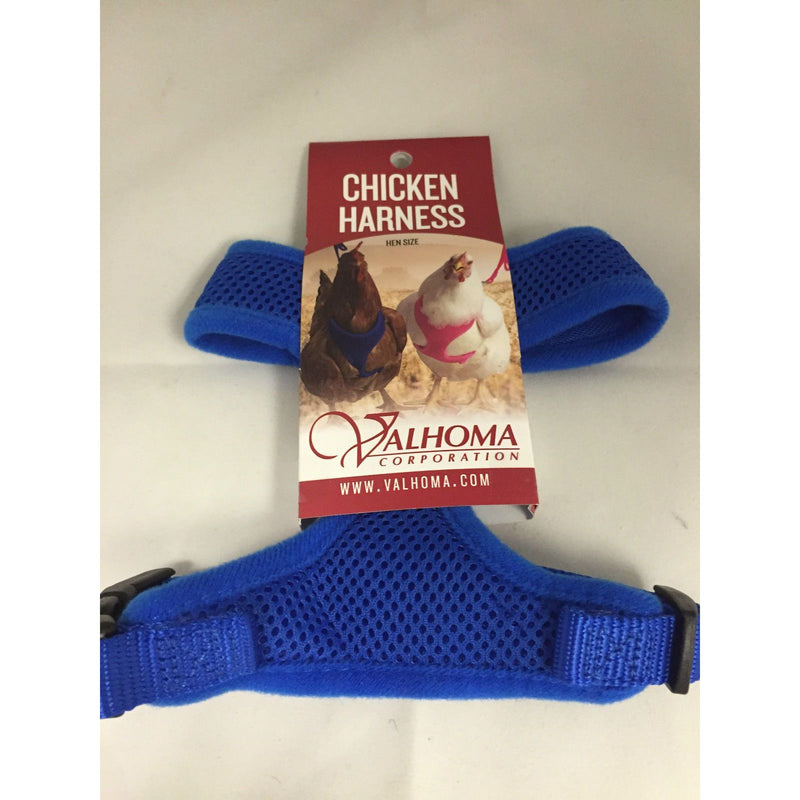 Valhoma Chicken Combo Pullet Harness with 4 Feet Leash Blue Valhoma